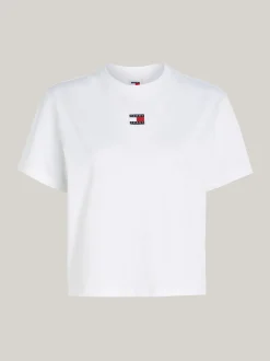 T-Shirty*Tommy Hilfiger T-shirt Z Okrągłym Dekoltem WHITE