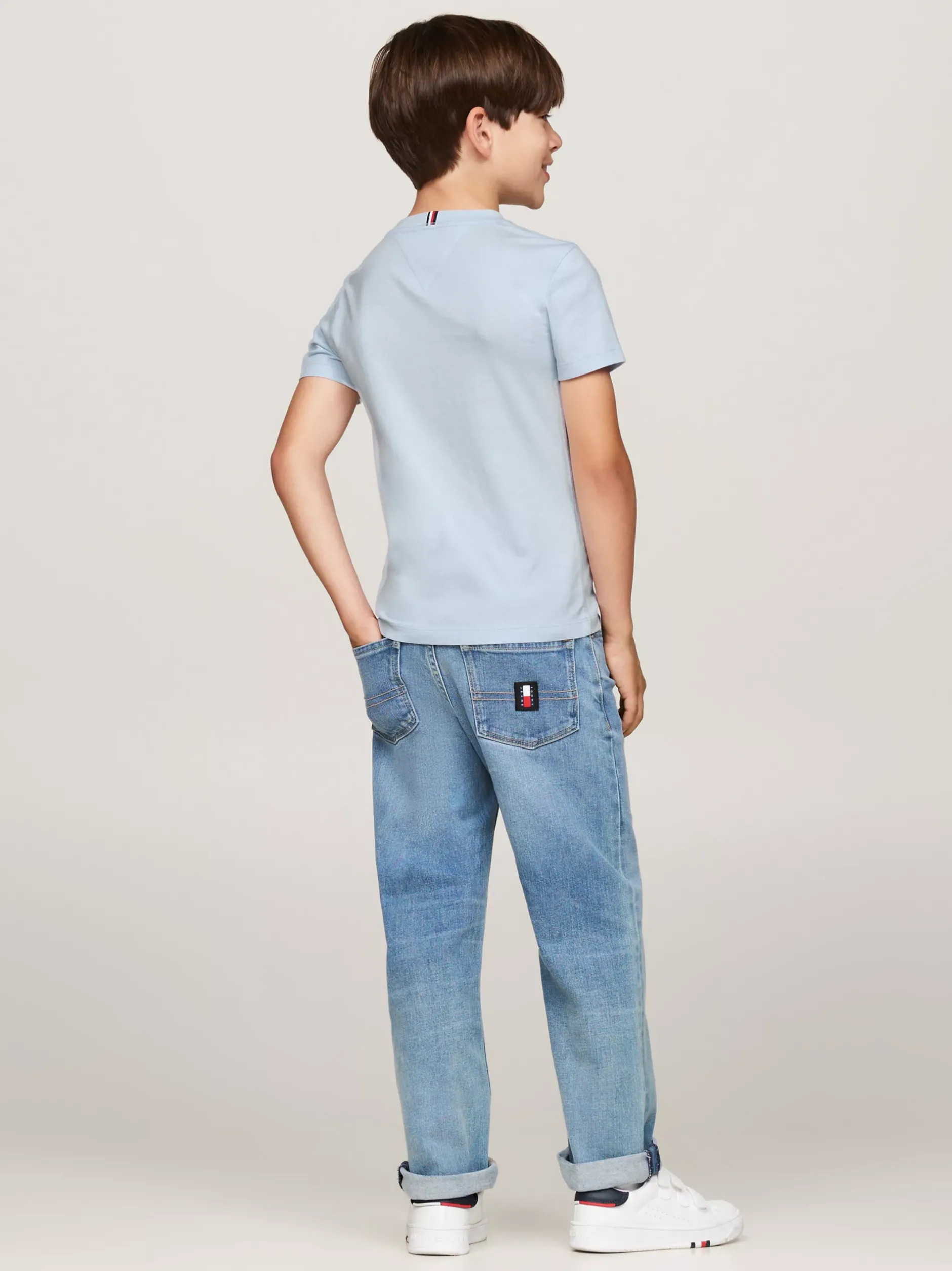 T-Shirty I Koszulki Polo*Tommy Hilfiger T-shirt Z Okrągłym Dekoltem BREEZY BLUE