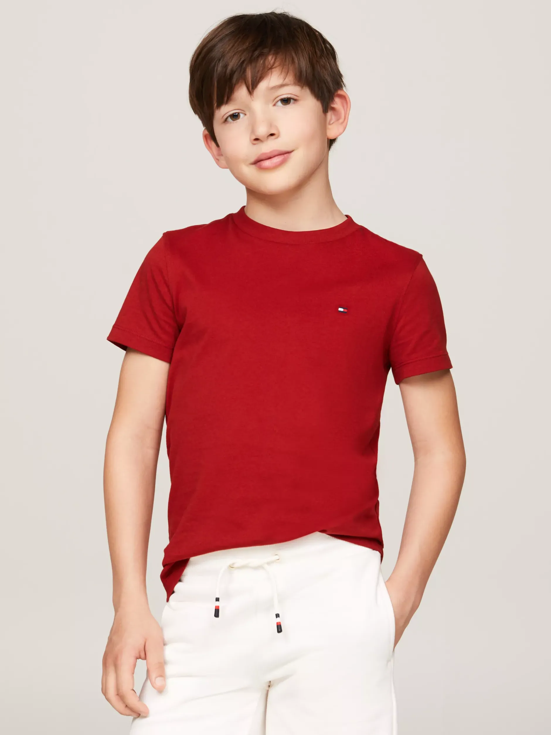 T-Shirty I Koszulki Polo*Tommy Hilfiger T-shirt Z Okrągłym Dekoltem DARK MAGMA