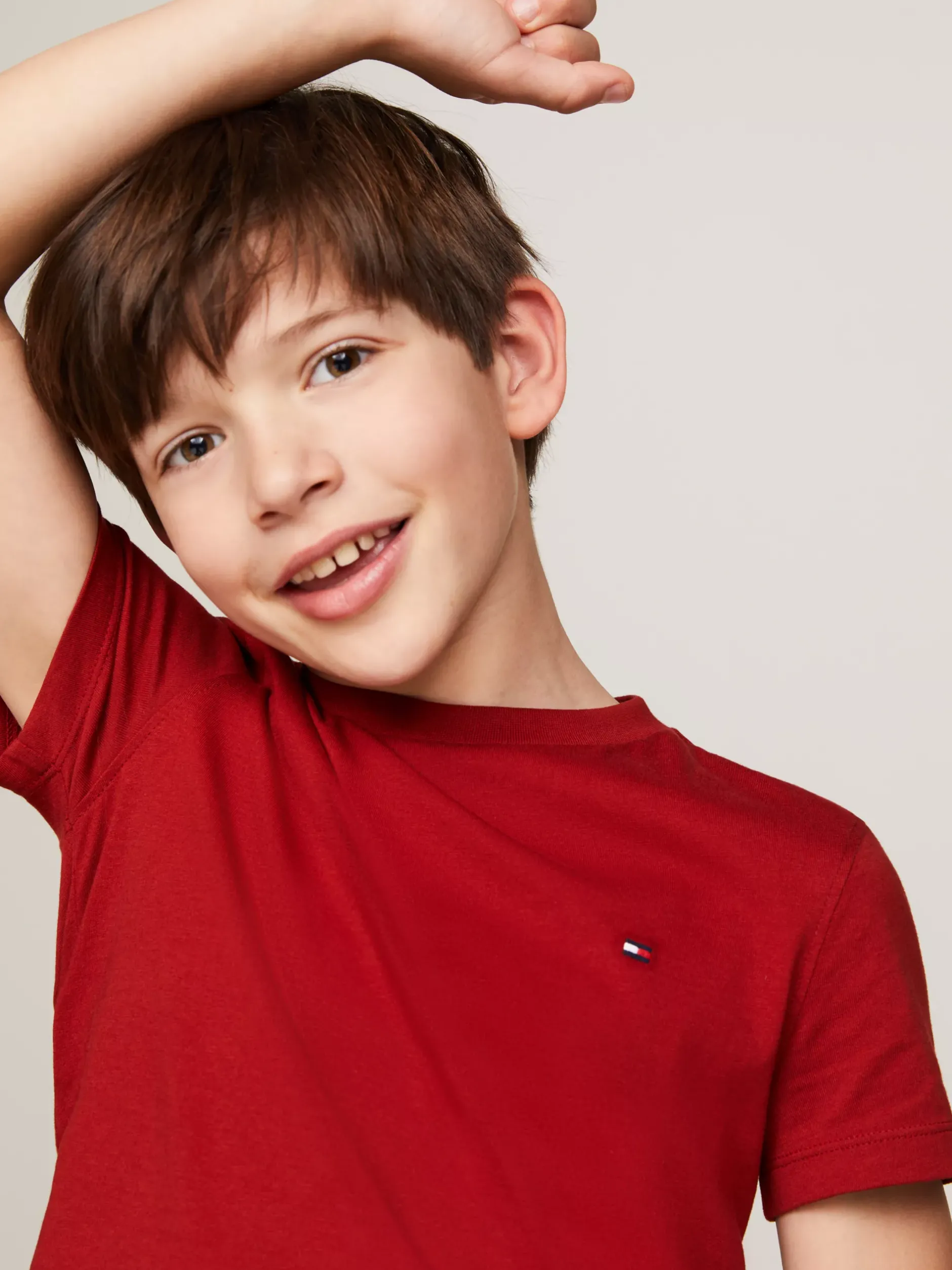 T-Shirty I Koszulki Polo*Tommy Hilfiger T-shirt Z Okrągłym Dekoltem DARK MAGMA