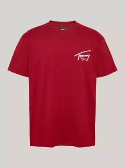 T-Shirty*Tommy Hilfiger T-shirt Z Okrągłym Dekoltem I Logo REGATTA RED