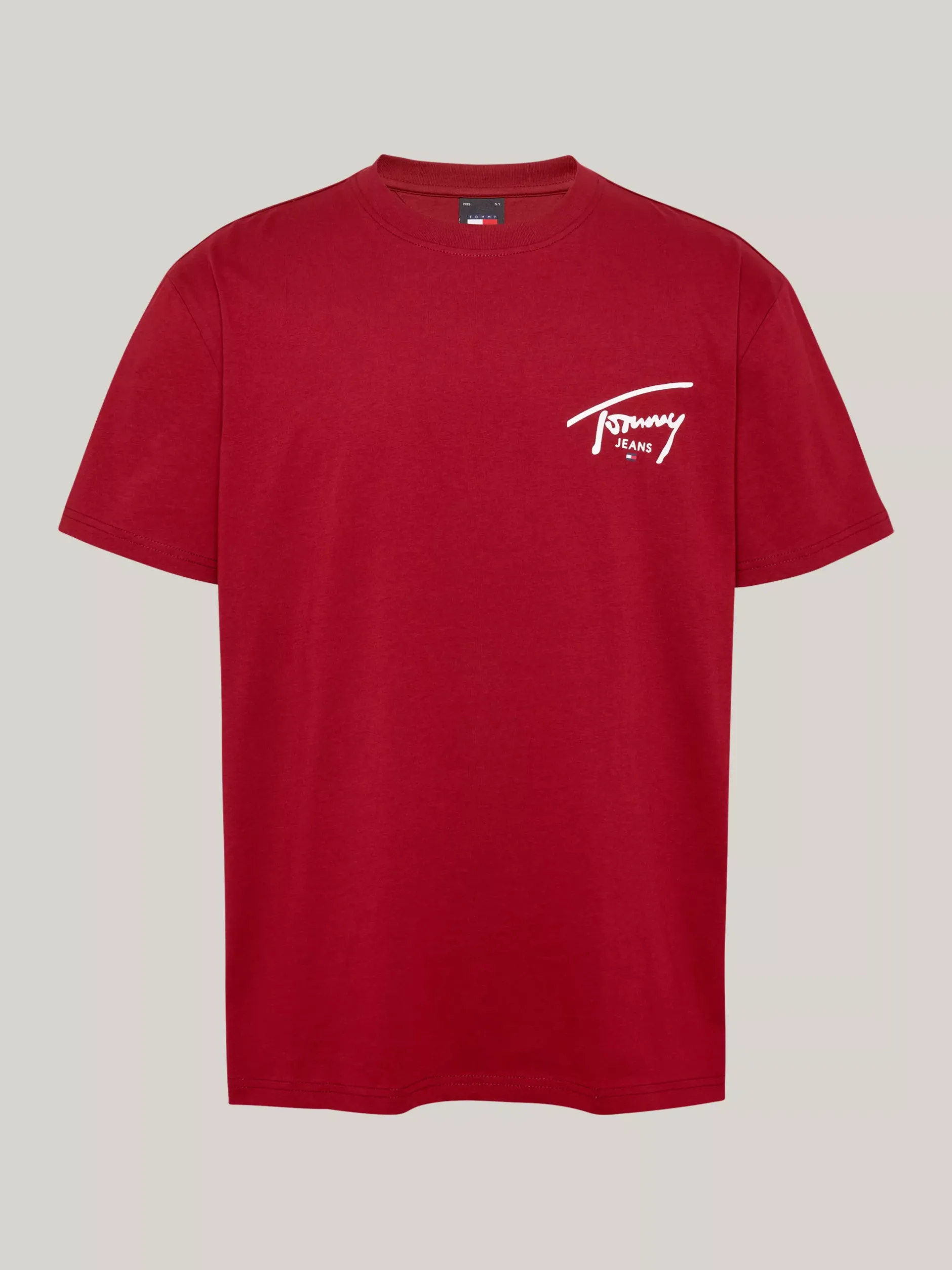T-Shirty*Tommy Hilfiger T-shirt Z Okrągłym Dekoltem I Logo REGATTA RED
