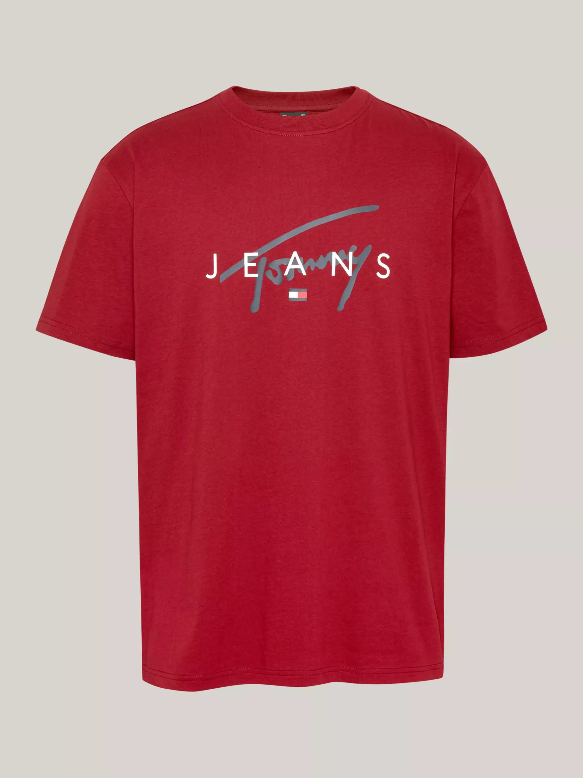 T-Shirty*Tommy Hilfiger T-shirt Z Okrągłym Dekoltem I Logo REGATTA RED