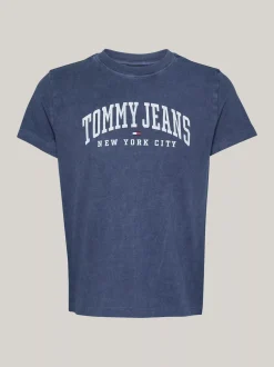 T-Shirty*Tommy Hilfiger T-shirt Z Okrągłym Dekoltem I Logo DARK NIGHT NAVY