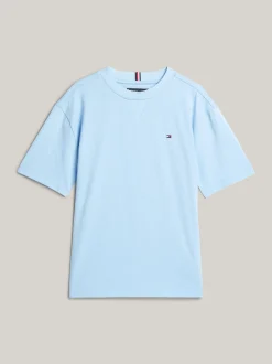 T-Shirty I Koszulki Polo*Tommy Hilfiger T-shirt Z Okrągłym Dekoltem I Haftem Z Flagą VESSEL BLUE