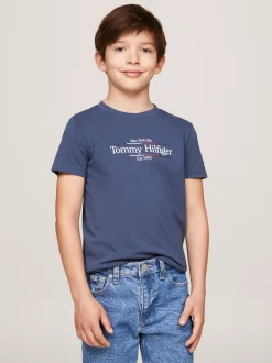 T-Shirty I Koszulki Polo*Tommy Hilfiger T-shirt Z Okrągłym Dekoltem I Nadrukiem Z Logo AEGEAN SEA