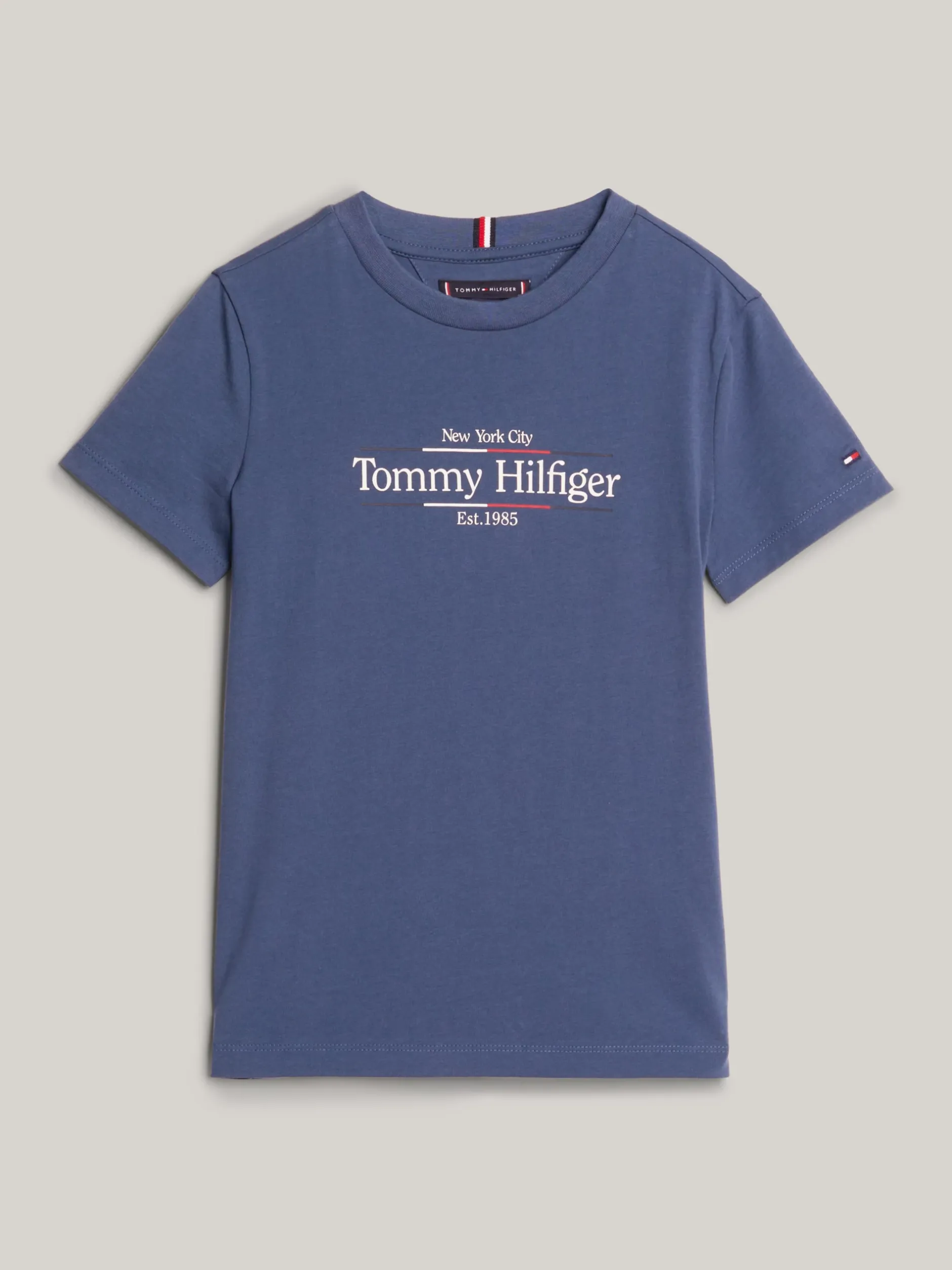 T-Shirty I Koszulki Polo*Tommy Hilfiger T-shirt Z Okrągłym Dekoltem I Nadrukiem Z Logo AEGEAN SEA