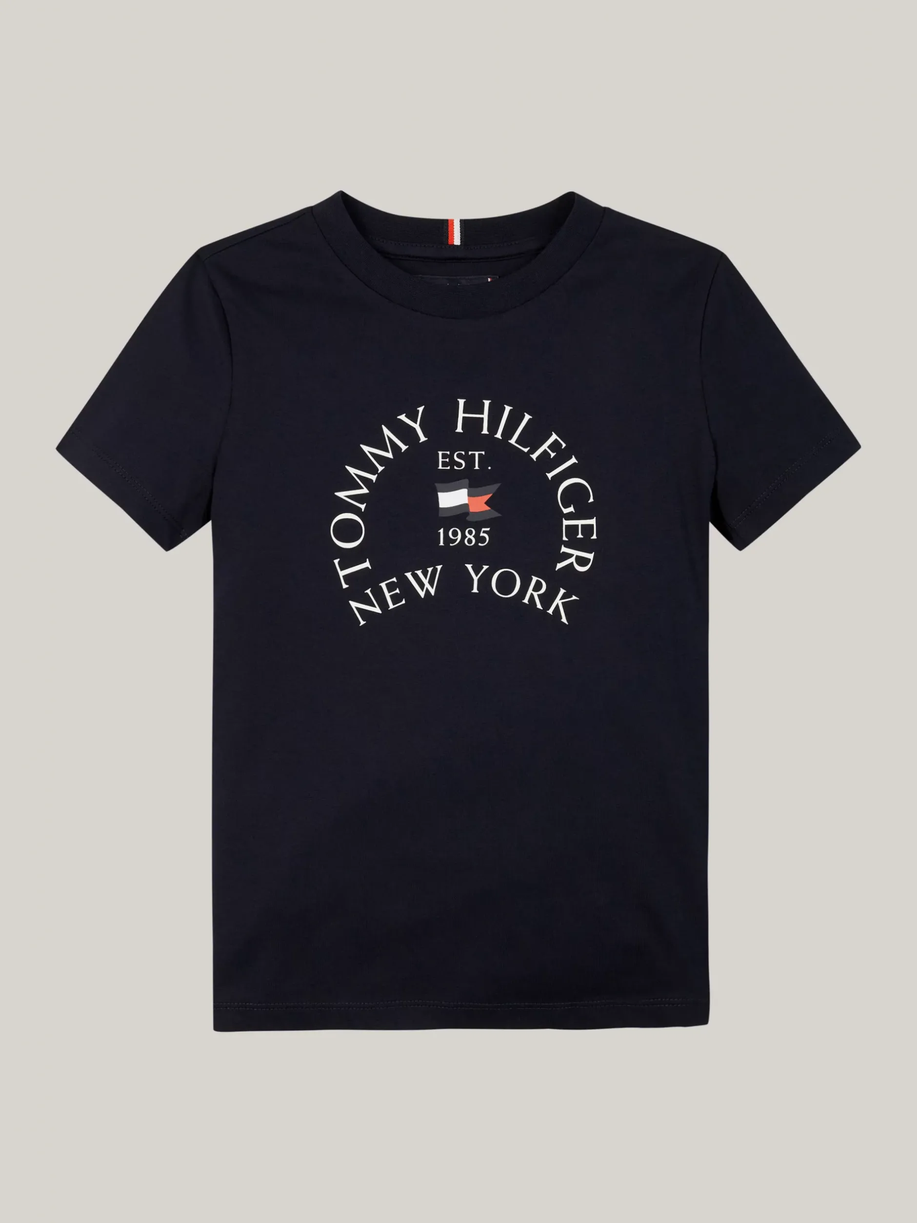 T-Shirty I Koszulki Polo*Tommy Hilfiger T-shirt Z Okrągłym Dekoltem I Logo DESERT SKY