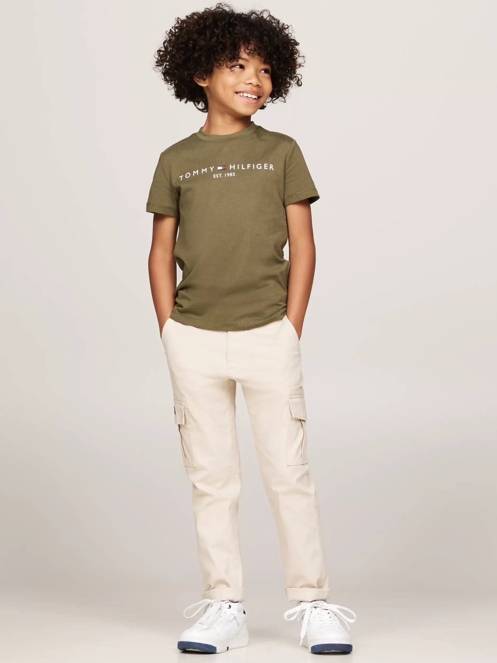 Topy I T-Shirty|T-Shirty I Koszulki Polo*Tommy Hilfiger T-shirt Z Okrągłym Dekoltem Z Logo UTILITY OLIVE