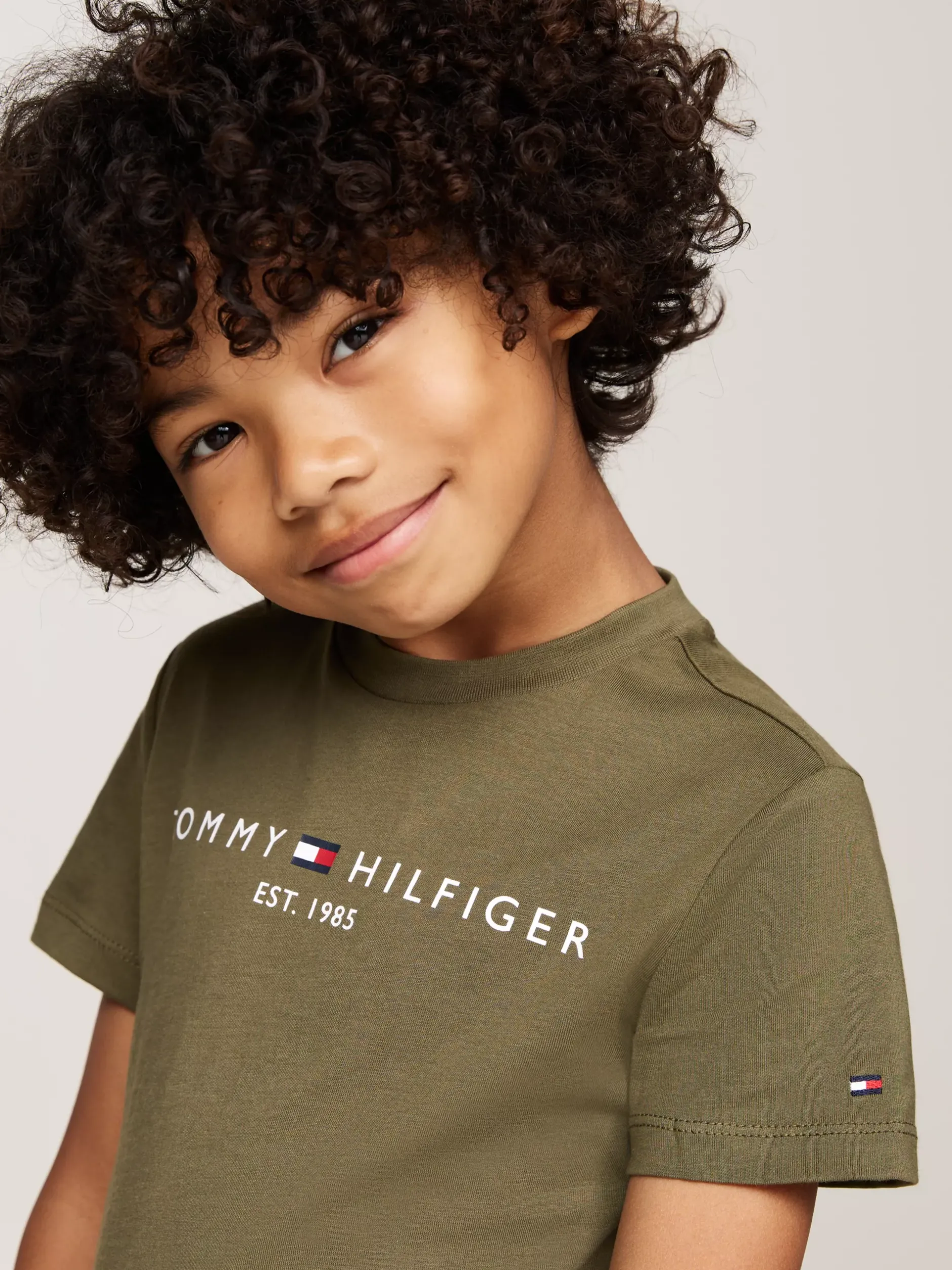 Topy I T-Shirty|T-Shirty I Koszulki Polo*Tommy Hilfiger T-shirt Z Okrągłym Dekoltem Z Logo UTILITY OLIVE