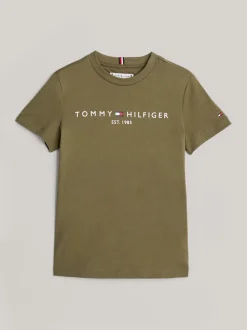 Topy I T-Shirty|T-Shirty I Koszulki Polo*Tommy Hilfiger T-shirt Z Okrągłym Dekoltem Z Logo UTILITY OLIVE