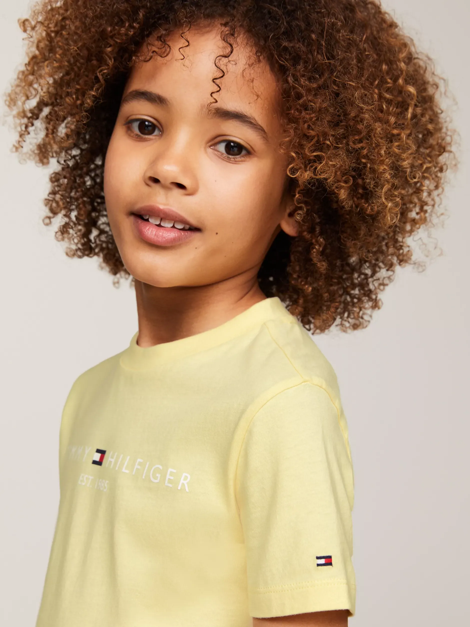 Topy I T-Shirty|T-Shirty I Koszulki Polo*Tommy Hilfiger T-shirt Z Okrągłym Dekoltem Z Logo LEMON ZEST
