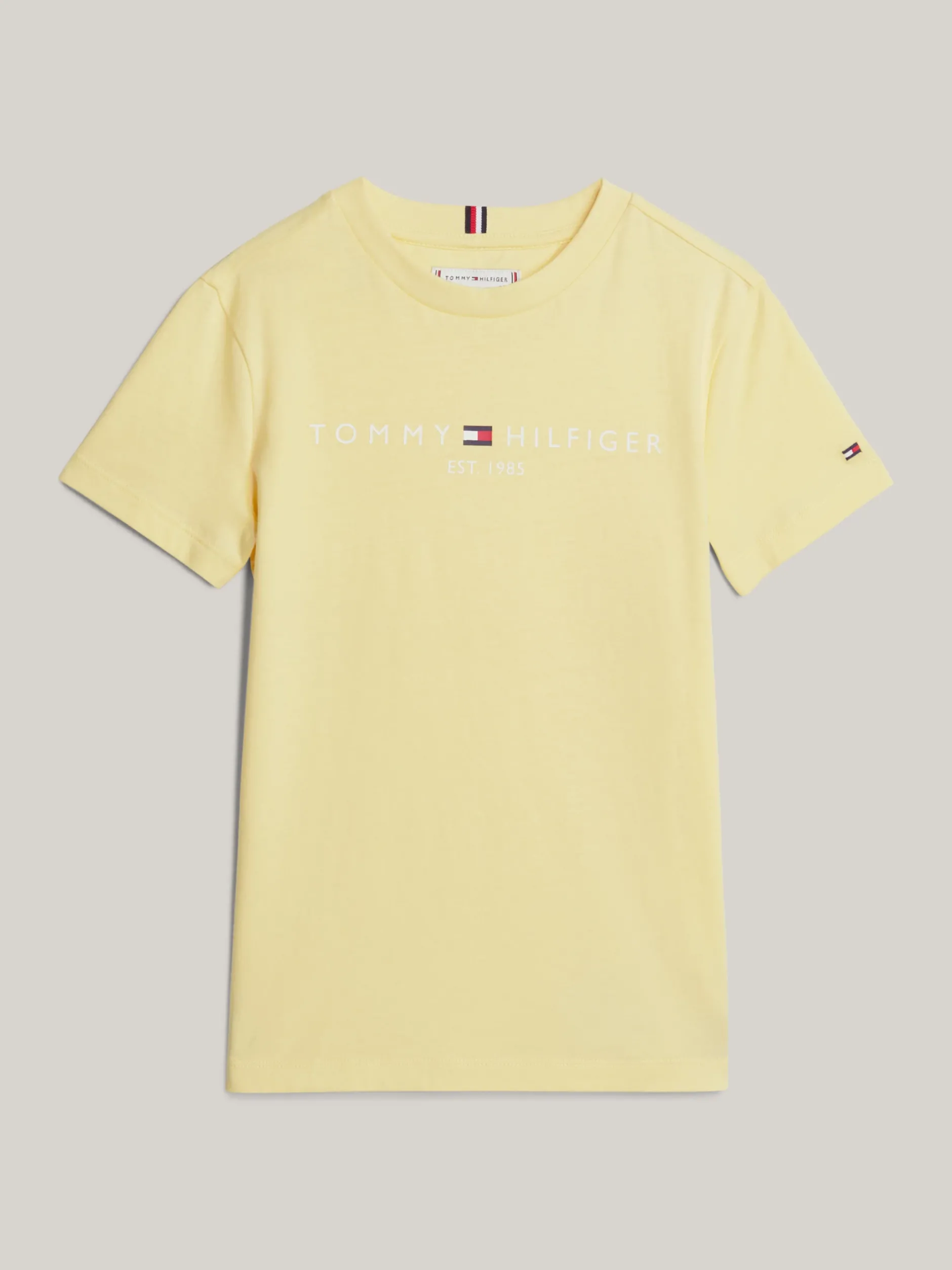 Topy I T-Shirty|T-Shirty I Koszulki Polo*Tommy Hilfiger T-shirt Z Okrągłym Dekoltem Z Logo LEMON ZEST