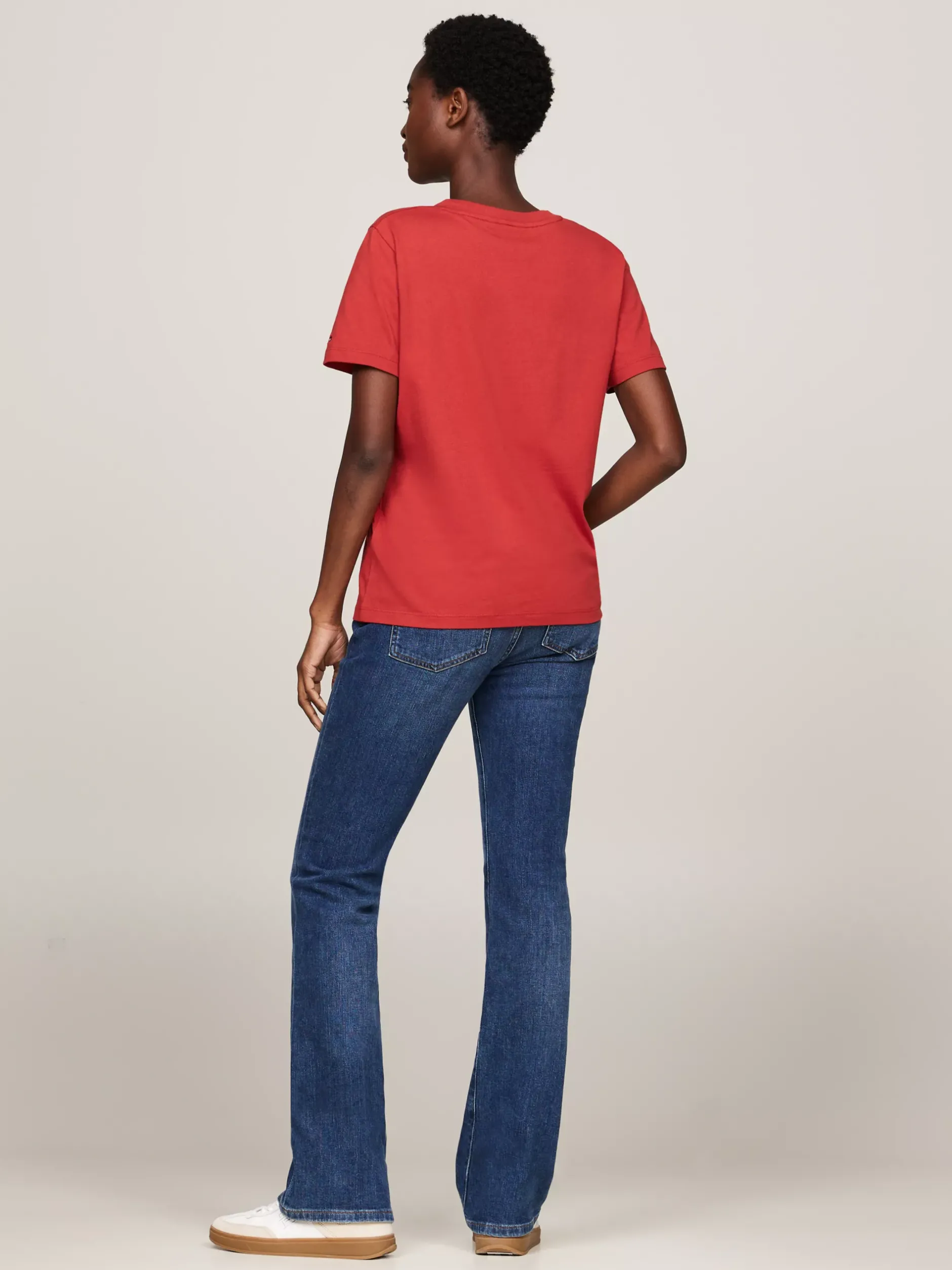T-Shirty*Tommy Hilfiger T-shirt Z Okrągłym Dekoltem I Logo DARK MAGMA