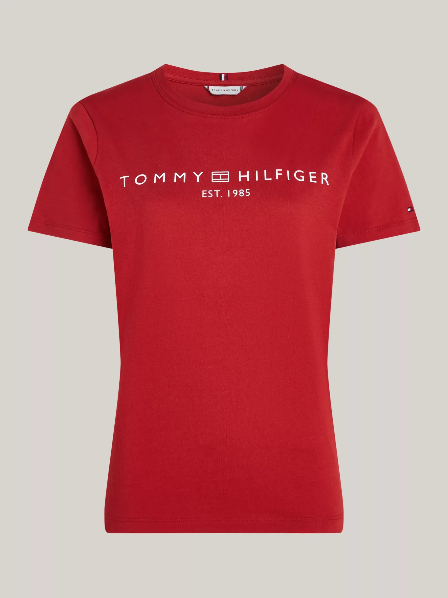 T-Shirty*Tommy Hilfiger T-shirt Z Okrągłym Dekoltem I Logo DARK MAGMA
