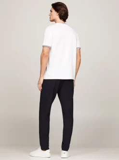 T-Shirty*Tommy Hilfiger T-shirt Z Sygnowanymi Paskami WHITE