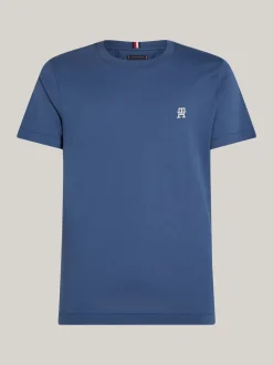 T-Shirty*Tommy Hilfiger T-shirt Z Wyszywanym Monogramem TH AEGEAN SEA