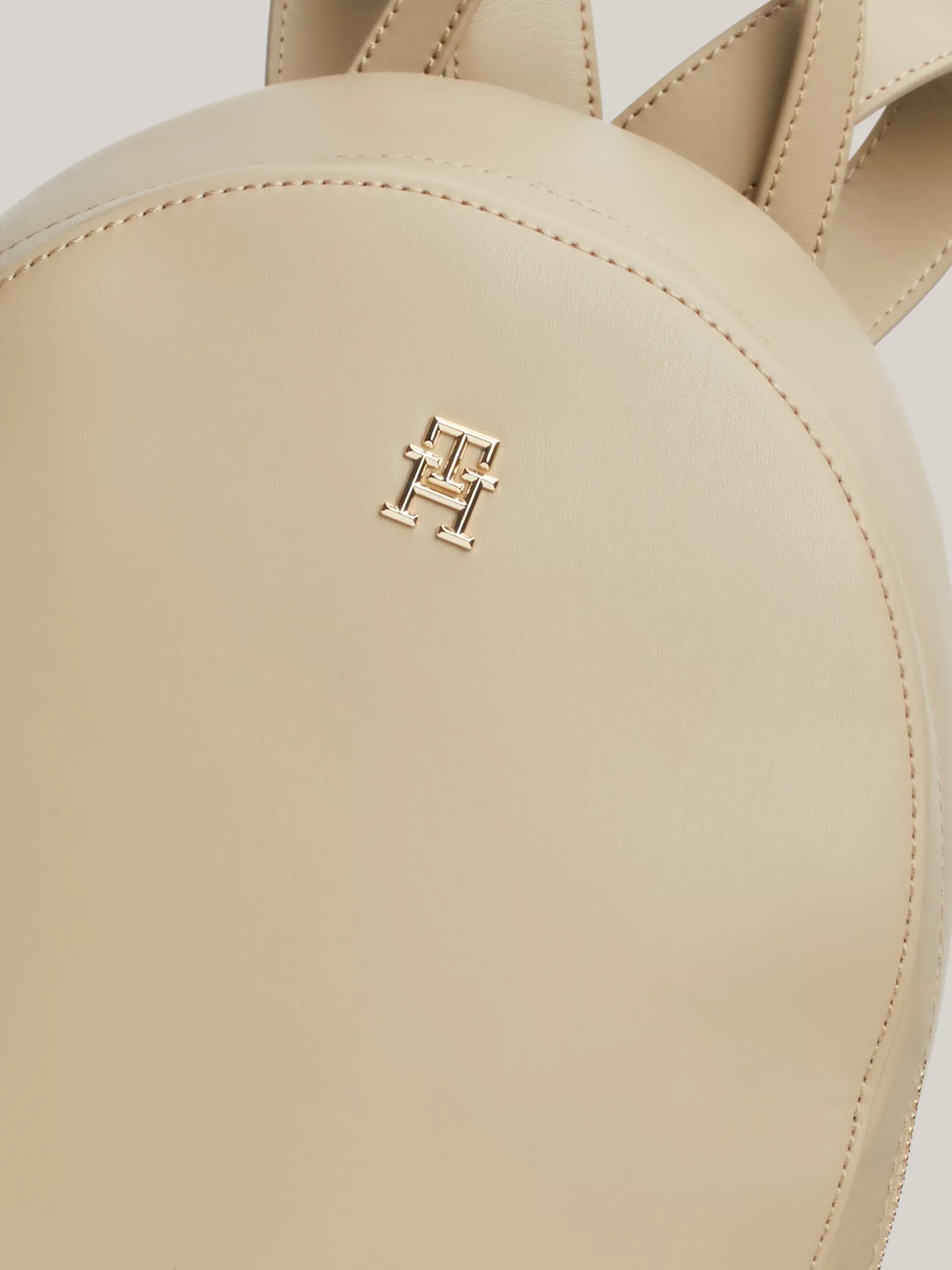 Plecaki*Tommy Hilfiger Usztywniany Plecak Hilfiger Monotype BEIGE
