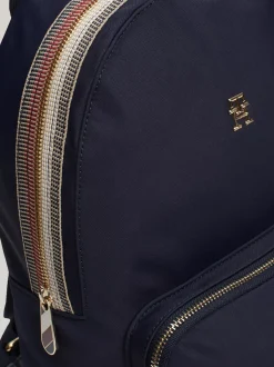 Plecaki*Tommy Hilfiger Usztywniany Plecak Z Monogramem TH SPACE BLUE