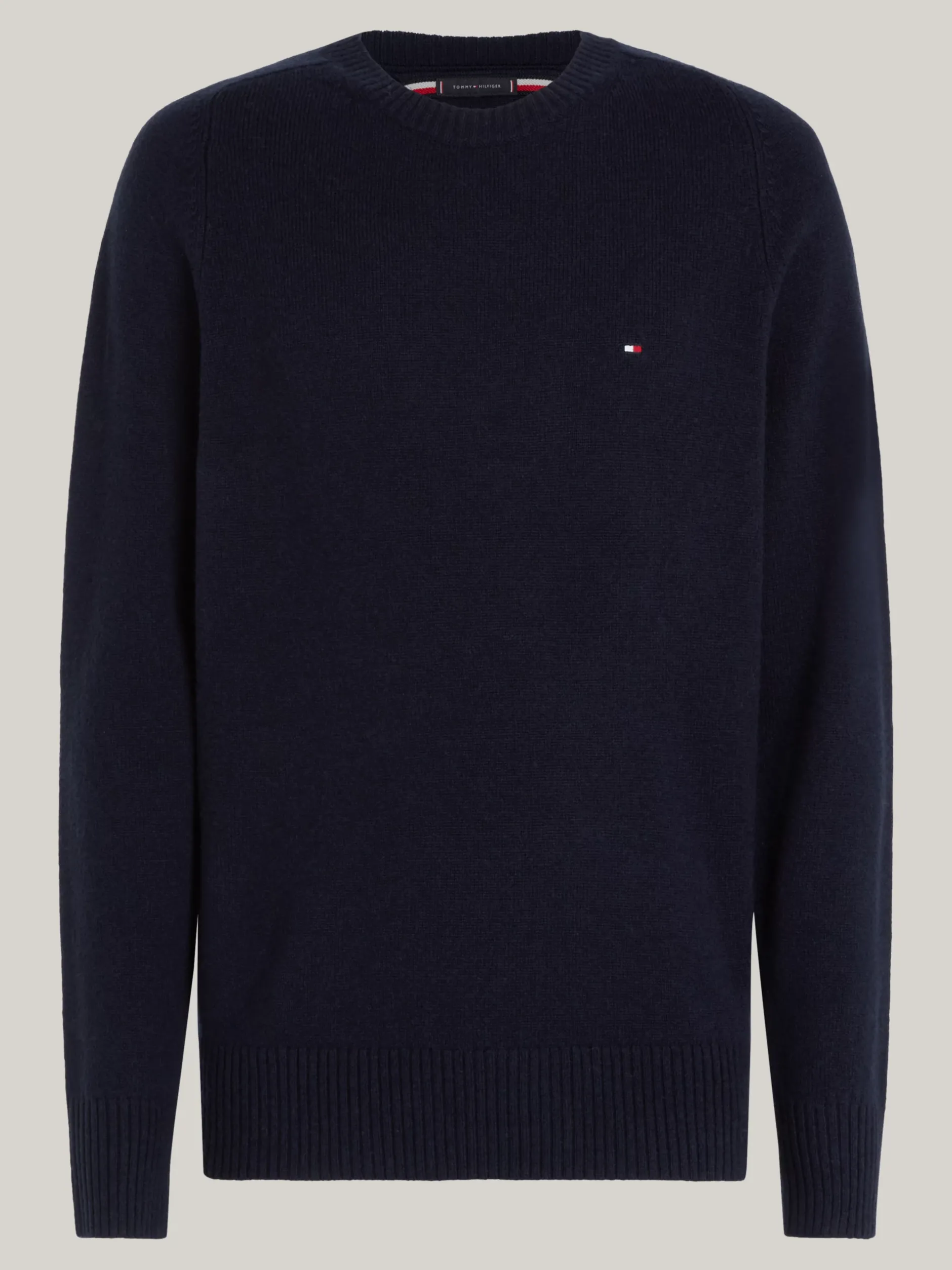 Swetry Z Okrągłym Dekoltem|Swetry*Tommy Hilfiger Wełniany Sweter Z Okrągłym Dekoltem DESERT SKY