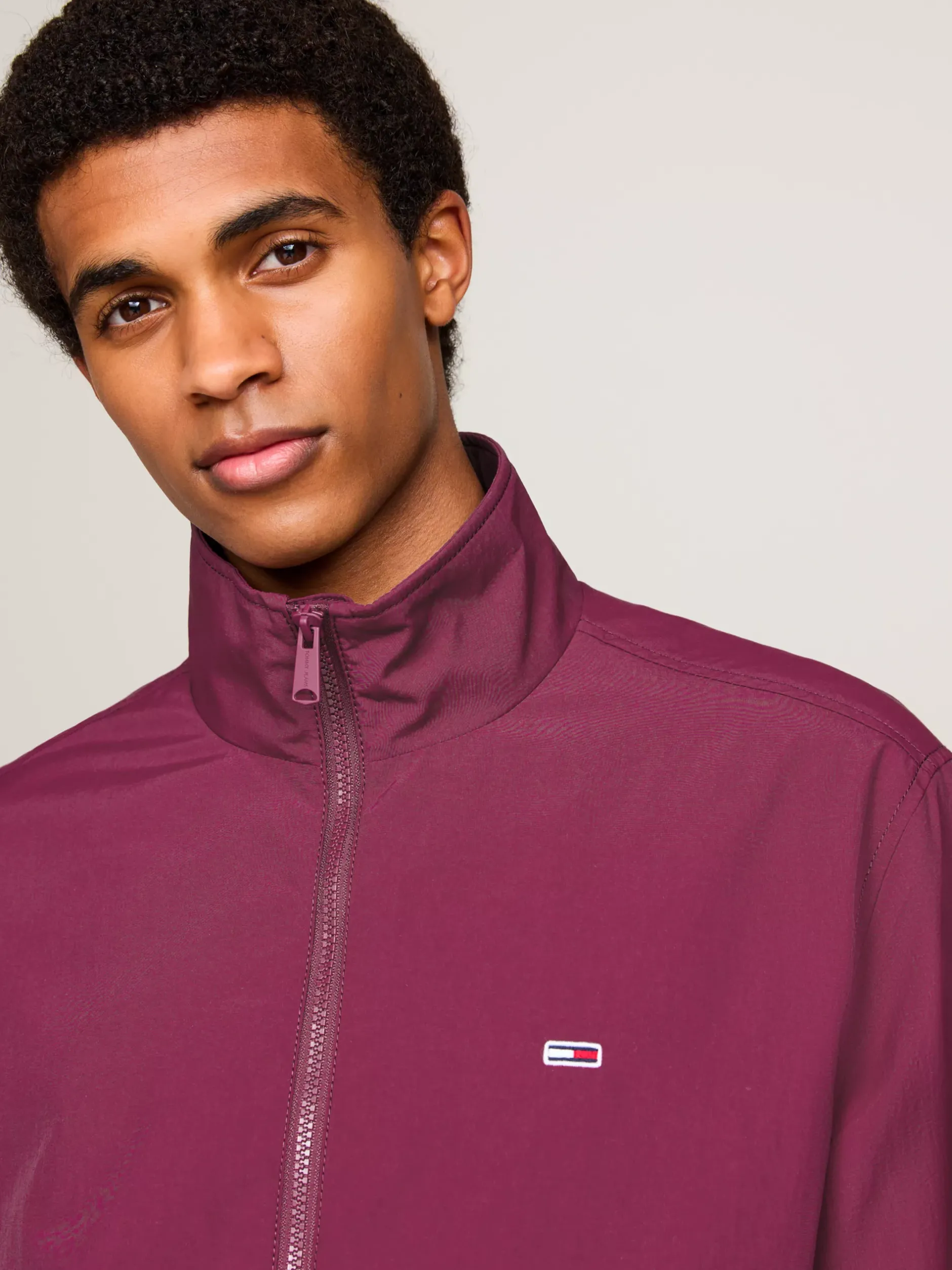 Kurtki & Płaszcze*Tommy Hilfiger Wiatrówka Essential O Luźnym Kroju VALLEY GRAPE