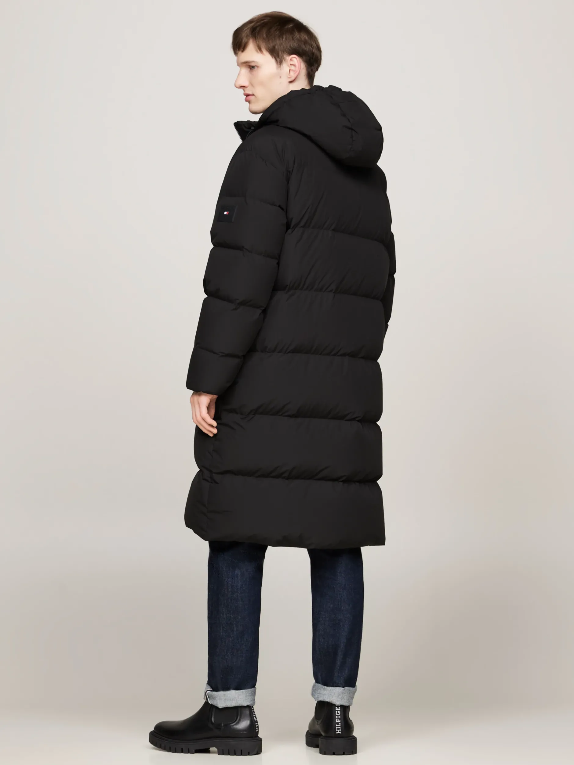 Kurtki & Płaszcze*Tommy Hilfiger Wodoodporna Parka Puchowa BLACK
