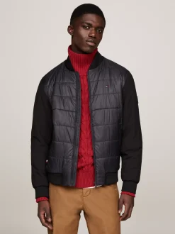 Kurtki & Płaszcze|Bomberki*Tommy Hilfiger Wodoodporna Termiczna Kurtka Bomber BLACK