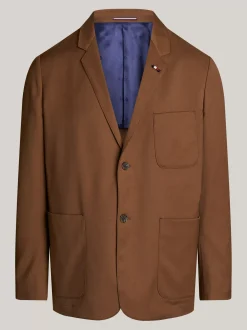 Garnitury I Kostiumy|Marynarki*Tommy Hilfiger Wąska Marynarka Z Naszywanymi Kieszeniami BROWN