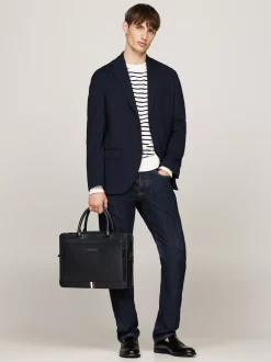 Torby Na Laptopa*Tommy Hilfiger Wąska Torba Na Laptopa TH Business BLACK