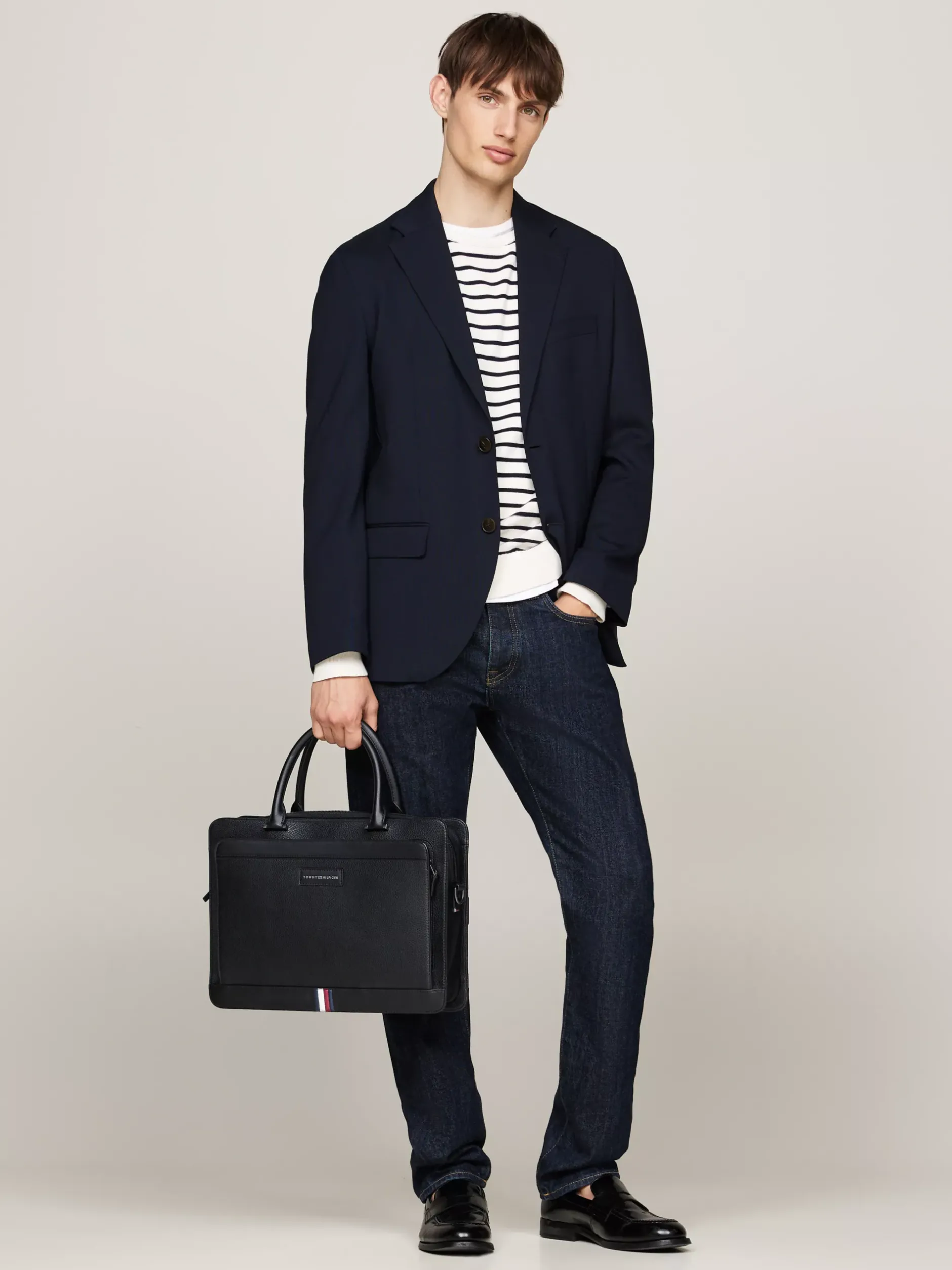 Torby Na Laptopa*Tommy Hilfiger Wąska Torba Na Laptopa TH Business BLACK