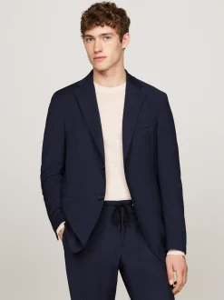 Garnitury I Kostiumy*Tommy Hilfiger Wąski Dwuczęściowy Garnitur BLUE