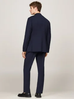 Garnitury I Kostiumy*Tommy Hilfiger Wąski Dwuczęściowy Garnitur BLUE