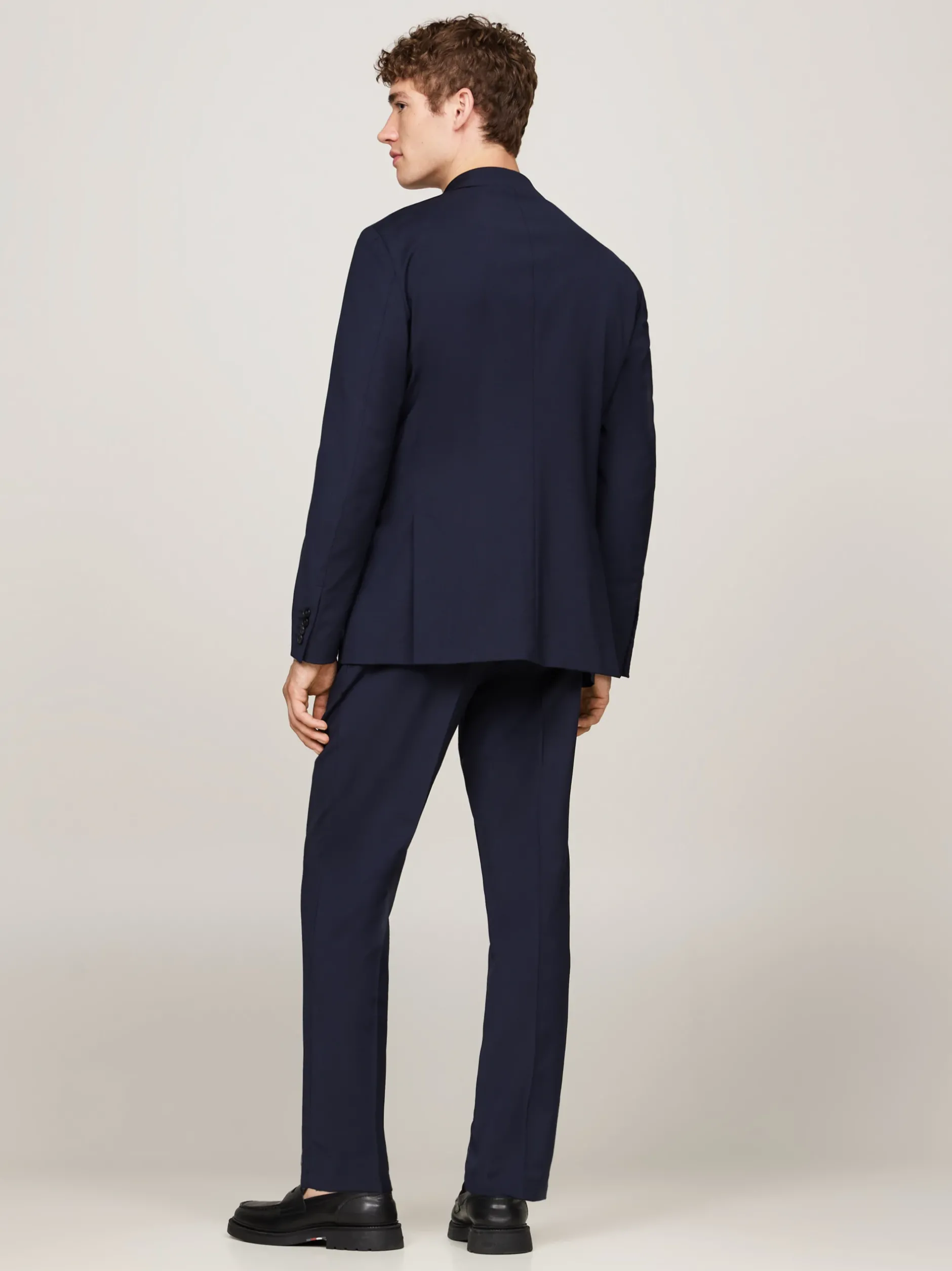 Garnitury I Kostiumy*Tommy Hilfiger Wąski Dwuczęściowy Garnitur BLUE