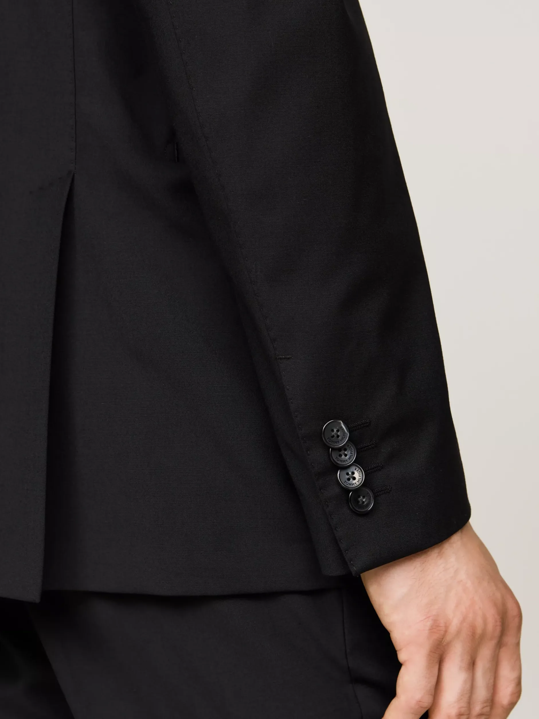 Garnitury I Kostiumy*Tommy Hilfiger Wąski Dwuczęściowy Garnitur BLACK