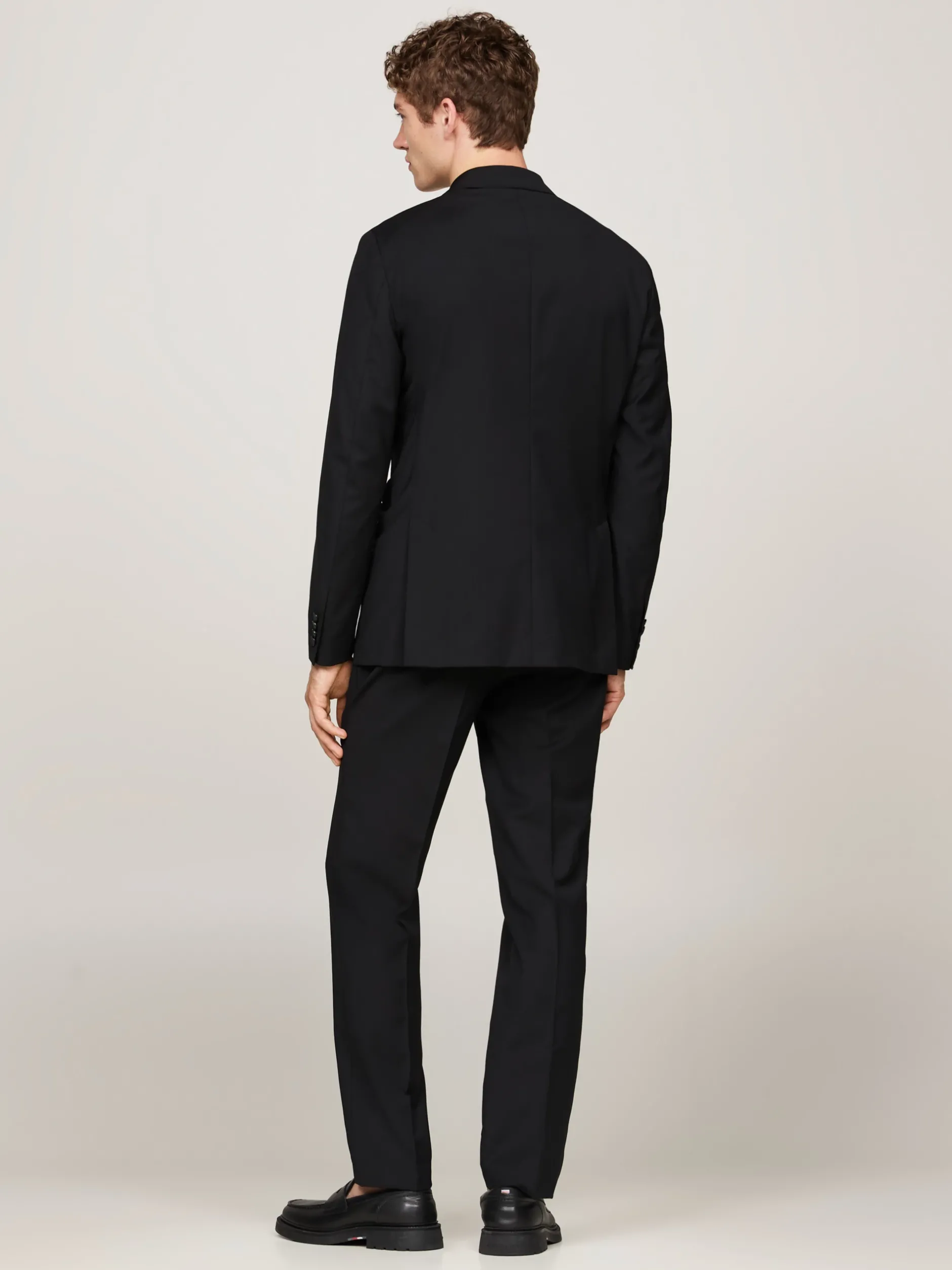 Garnitury I Kostiumy*Tommy Hilfiger Wąski Dwuczęściowy Garnitur BLACK