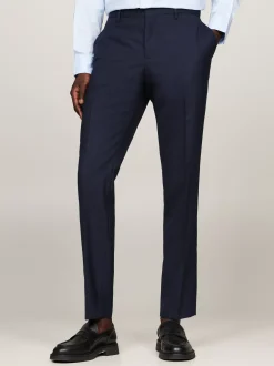 Garnitury I Kostiumy*Tommy Hilfiger Wąski Dwuczęściowy Garnitur Z Włoskiej Wełny BLUE