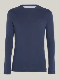 T-Shirty*Tommy Hilfiger Wąski Longsleeve BLACK IRIS