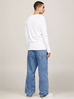 T-Shirty*Tommy Hilfiger Wąski Longsleeve CLASSIC WHITE