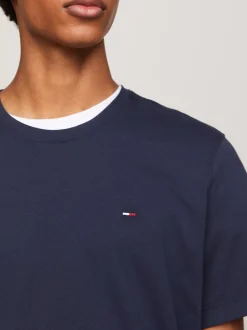 T-Shirty*Tommy Hilfiger Wąski T-shirt BLACK IRIS
