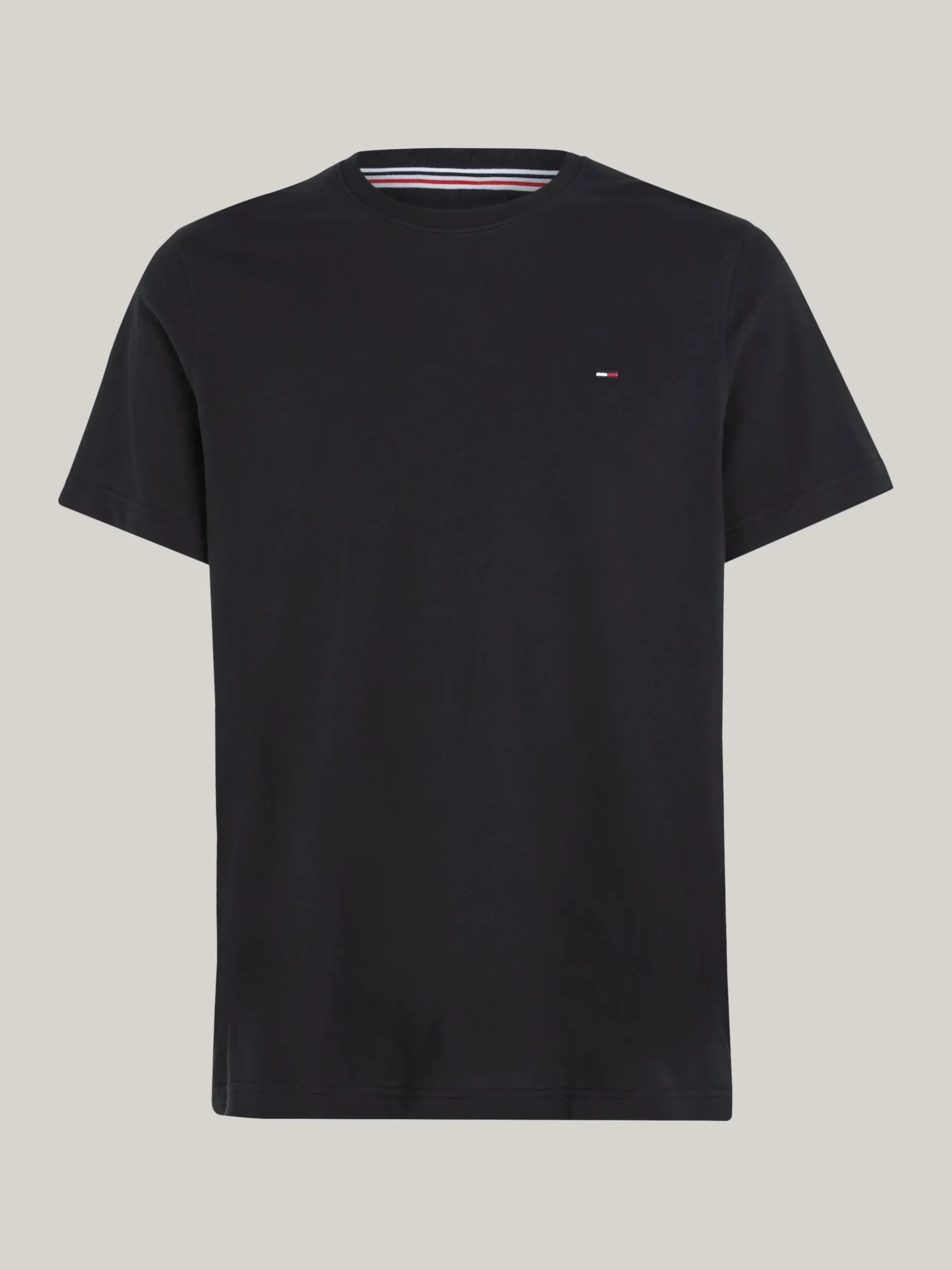 T-Shirty*Tommy Hilfiger Wąski T-shirt TOMMY BLACK