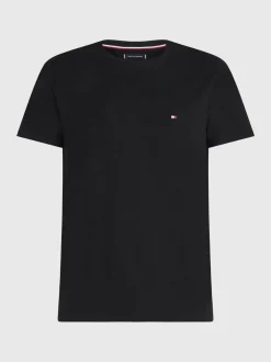 T-Shirty*Tommy Hilfiger Wąski T-shirt TH Flex BLACK