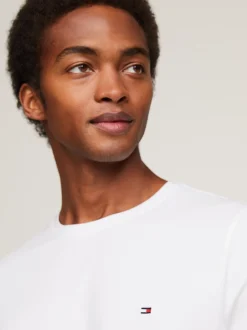 T-Shirty*Tommy Hilfiger Wąski T-shirt TH Flex WHITE