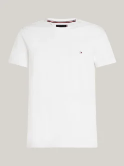 T-Shirty*Tommy Hilfiger Wąski T-shirt TH Flex WHITE