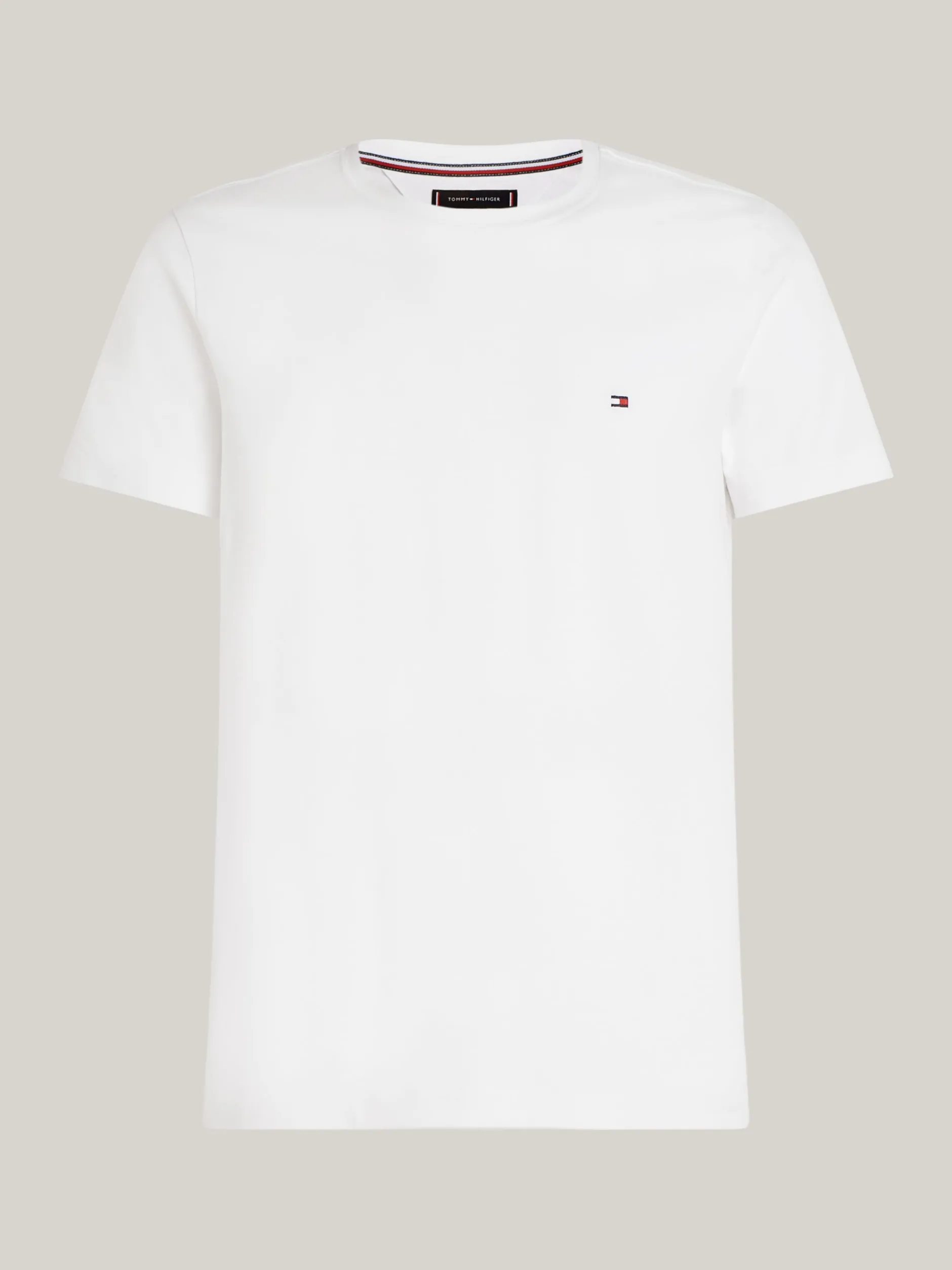 T-Shirty*Tommy Hilfiger Wąski T-shirt TH Flex WHITE