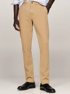 Spodnie*Tommy Hilfiger Wąskie Bawełniane Chinosy Bleecker SAFARI CANVAS