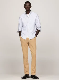 Spodnie*Tommy Hilfiger Wąskie Bawełniane Chinosy Bleecker SAFARI CANVAS
