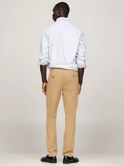 Spodnie*Tommy Hilfiger Wąskie Bawełniane Chinosy Bleecker SAFARI CANVAS