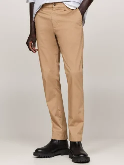 Spodnie*Tommy Hilfiger Wąskie Bawełniane Chinosy Bleecker SAFARI CANVAS