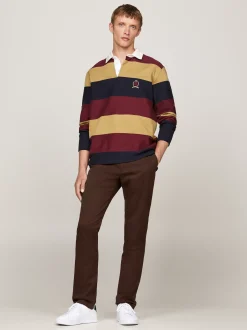 Spodnie*Tommy Hilfiger Wąskie Chinosy 1985 Collection Z Bawełny Pima Ze Stretchem UMBER BROWN