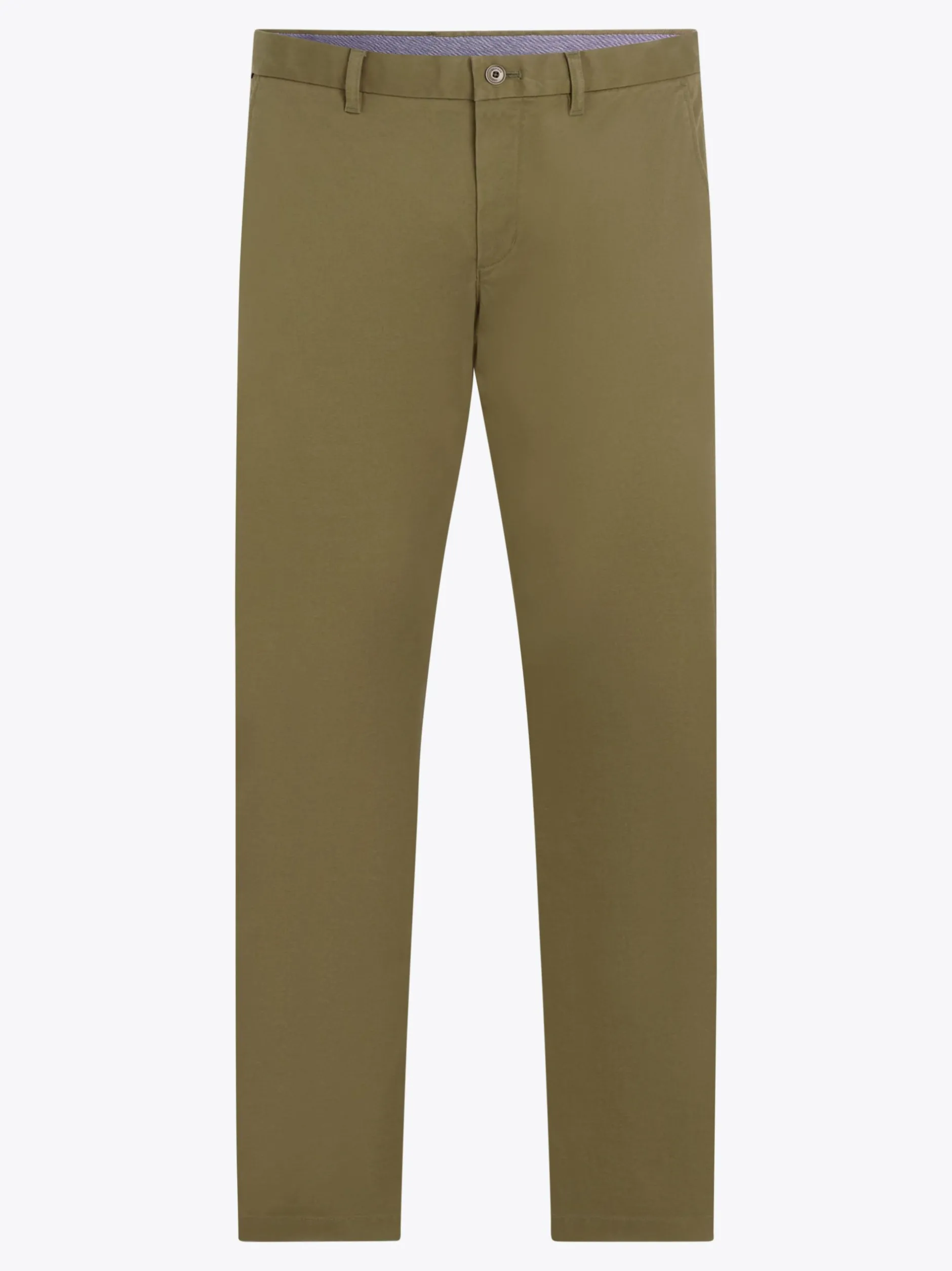 Spodnie*Tommy Hilfiger Wąskie Chinosy 1985 Collection Z Bawełny Pima Ze Stretchem UTILITY OLIVE